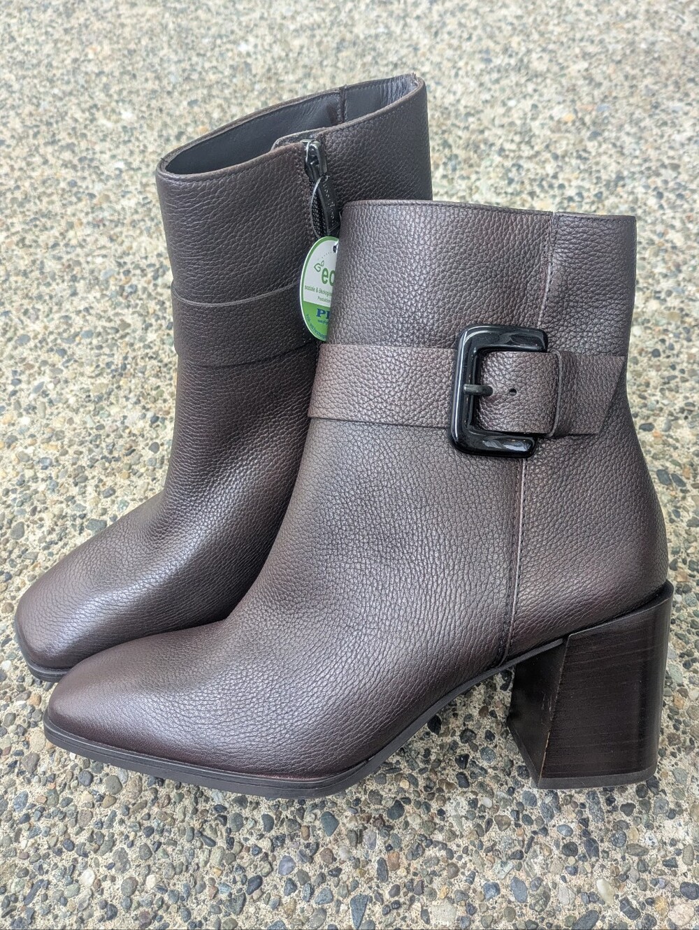 Paul Green Nirvana Brown Leather Zip Boots